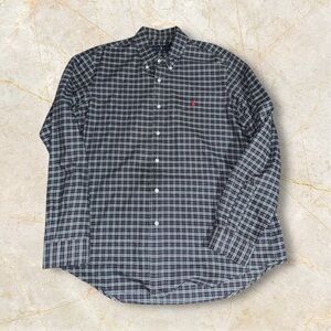 Polo Ralph Lauren Blake Shirt Mens XL Button Up Check‎ Oxford  Pony Cotton EUC